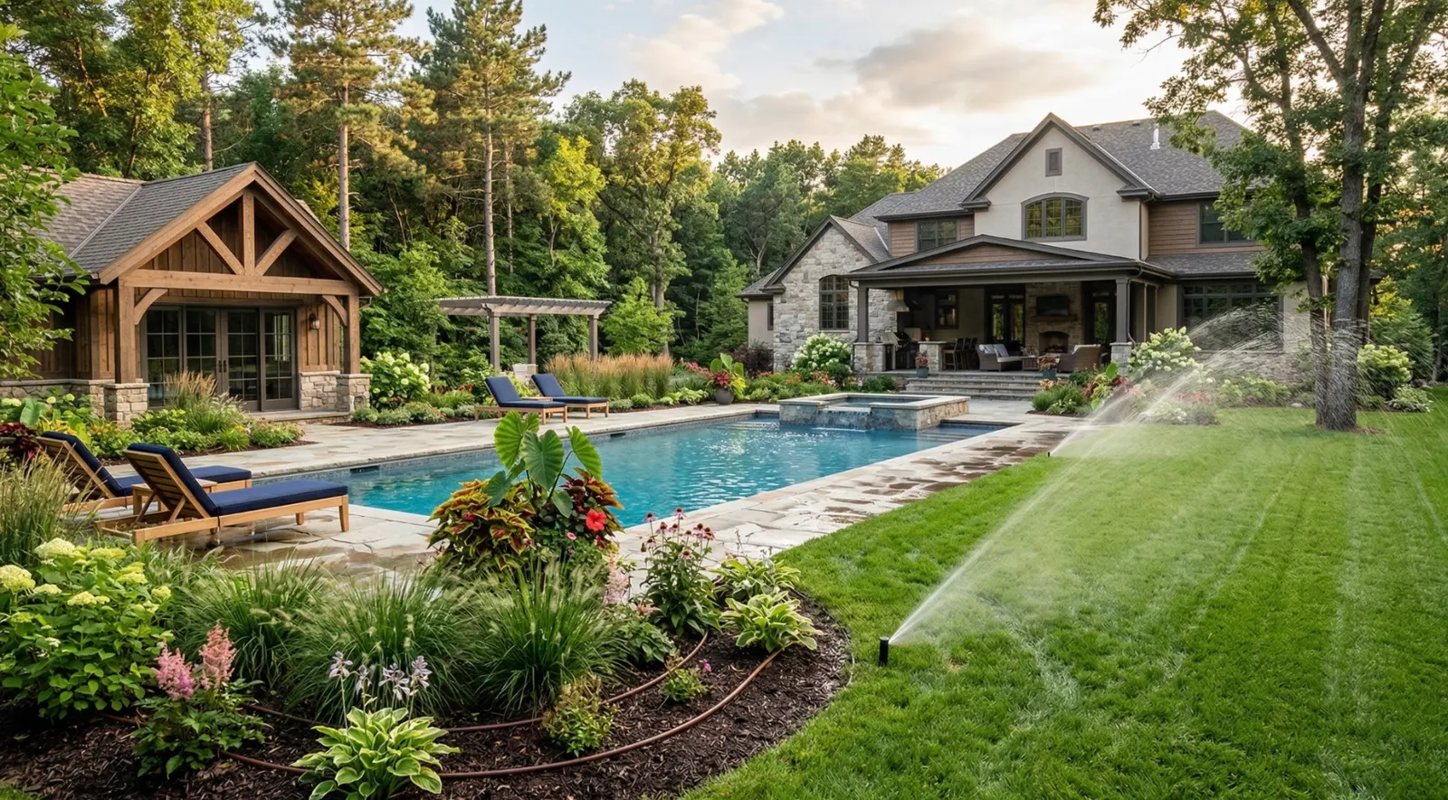 Luxury irrigation installation